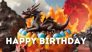 Dragon birthday song | Dragon Themed Cakes | Fantasy birthday Song 🐉🎂