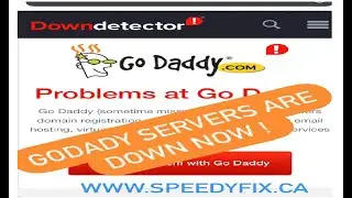 An error occurred while processing your request. GoDaddy servers is down now all Canada :O