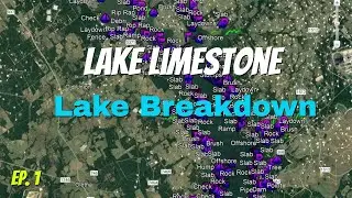 Lake Limestone - Full Lake Breakdown - Ep. 1 - Find the Bass Fast!!