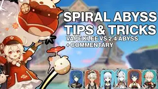 2.4 Abyss Tips & Tricks - Vaporize Klee With Commentary // Genshin Impact
