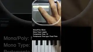 Portamento setting in Yamaha | Yamaha sound editing tips | Mono and Legato