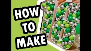 Mosaic balloon numbers - how to print / make tutorial - 18th birthday party decoration
