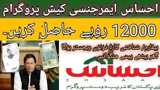 Ehsas Emergency Cash program Register NIC/online | Ehsas Program 12000 by Imran khann