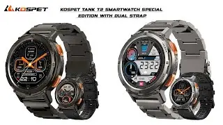 KOSPET TANK T2 Smartwatch Special Edition With Dual Strap | Mobopro.pk