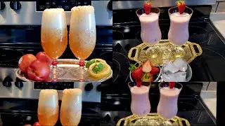 2Drinks in this video Peach Soda drink & Strawberry Lassi Recipe @PakistaniTraditionalKhane