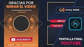 Diseño Pantalla Final de Youtube con Photoshop
