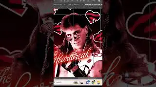 Designing a Shawn Michaels all over print design #wwe #wrestlemania #hbk