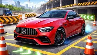 New Red Mercedes Benz Car Parking 3D Gameplay | Realistic Driving Class