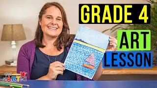 How to Draw a Sailboat with Oil Pastels   Art Tutorial for Grade 4 with Get stARTed
