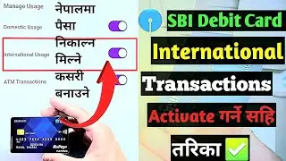 How To Active SBI Debit Card International Transactions In Online | Enable International Debit Card