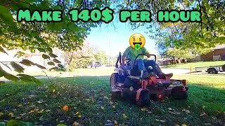 Make Money Mowing 140$ Per Hour Mowing Lawns