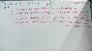 Class 12 rd Sharma 25.13 example 5 | chapter 13 Probability | Part 6 | cbse 2026 ❤️ Aravind Sir |