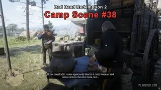 Pearson gives Javier a robbery tip - Camp Scene #38 - Red Dead Redemption 2