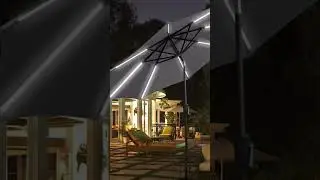 Enhance Your Outdoor Space with Beautiful Umbrella Stand featuring LED Light by Pleasant Decor!