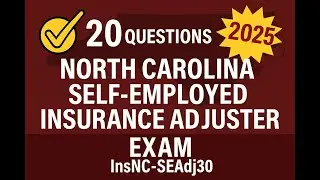 North Carolina Self-Employed Insurance Adjuster Practice Exam (InsNC-SEAdj30) - 20 Questions Free