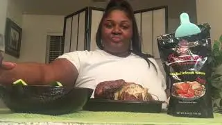 #blove #bloveslive #smackalicous #prissyp rotisserie chicken with #Blove smackalicous sauce 😋