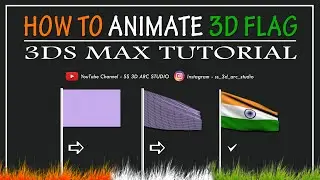 HOW TO ANIMATE 3D FLAG in 3dsmax by- 