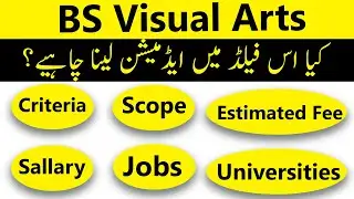 BS Visual Arts in Pakistan: Criteria, Scope, Jobs, Fees, Tips & Important Points