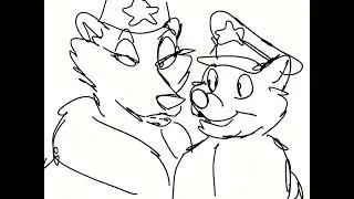 sketch animation Soviet characters Don Bluth Style