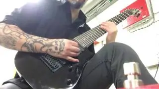 Jean Styding with Ibanez 8 Strings Guitar - free Improvisation 3