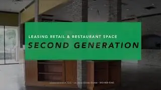 Leasing Second Generation Retail Space