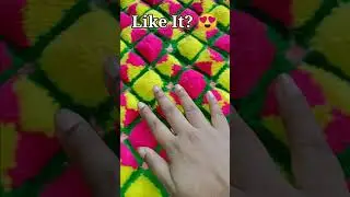 Wollen cutting flower ashon, fluffy ason idea, 😍 #shorts #shortsvideos #youtubeshorts #diy