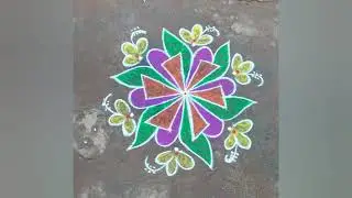 காணும் பொங்கல் கோலம் #kanumpongalkolam #pongalkolam #sankaranthimuggulu #shortsvideo 