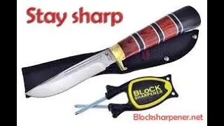 New Patent Knife Sharpener for sale, How to Sharpen Kitchen Knives, Pocket knives, Hunting knives.