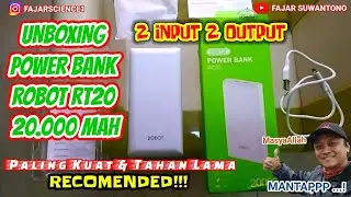 Unboxing Power Bank ROBOT RT20 || 20.000 mAh, Original, Garansi 1 Tahun , Recomended, Wajib Punya!