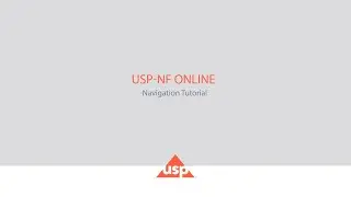 USP-NF Online Navigation Tutorial