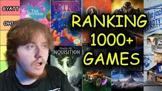 THE ULTIMATE VIDEO GAME TIERLIST! 1000+ GAMES! | Cravings Tier Lists