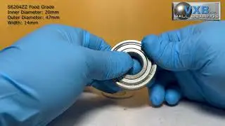 Comparison 20mm inner diameter Sealed Ball Bearings 6004-2RS vs Food Grade S6204ZZ