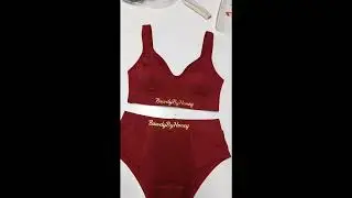 Red Sports Bra & Panty | Private Label Manufacturing for USA 🇺🇸
