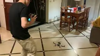 Intermeshing Quadcopter Altitude Hold function Testing with Safety Pulley