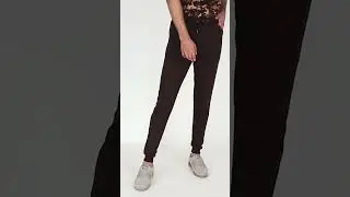 black rib TRACK PANT