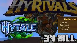 [Hytale] Hyrival PvP Dagger 34 Killstreaks(Kill Steal Included)