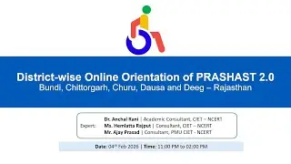 District-wise Online Orientation of PRASHAST 2.0