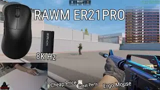 Обзор RAWM ER21PRO на CS2 (дешевая эргономичная мышь для FPS)