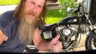 First Cold KickStart 1978 Harley Davidson  Shovelhead Superglide June 11, 2021