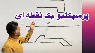 آموزش پرسپکتیو یک نقطه ای One-point perspective training