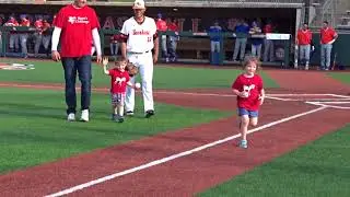 First Pitch at SHSU Baseball Game