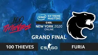 CS:GO - FURIA vs. 100 Thieves [Mirage] Map 4 - IEM New York 2020 - Grand Final - NA