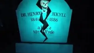 Animated Halloween tombstone prop