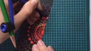 TIME-LAPSE ART - Scratch art for bookmarks by Lily's Scratch Art
