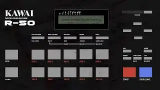 Kawai R-50 - A Friend with Flange - 80's Digital Drum Machine Demo