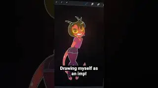 Drawing myself as an imp from Helluva Boss!