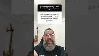 Entrei para Governan&ccedil;a de TI. O que DEVO estudar?