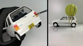 Fun Car Scale Model Kit Build - Timelapse - Daihatsu Charade - 1:24