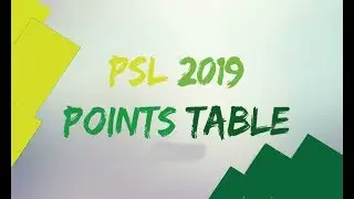 PSL 4 Points Table 2019 - Quetta Gladiators at Top - Pakistan Super League
