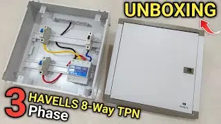 HAVELLS (Dhdnthcdrw08) QVE Series 8 Way TPN Distribution Box | UNBOXING | 3 Phase MCB DB Box
